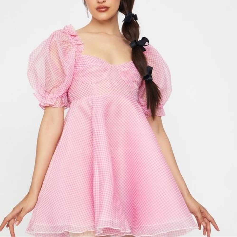 Selkie ice cream gingham parliament dress